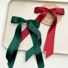 10PCS Silky Satin 2 Layers Bowknot Ribbon Hair Clip