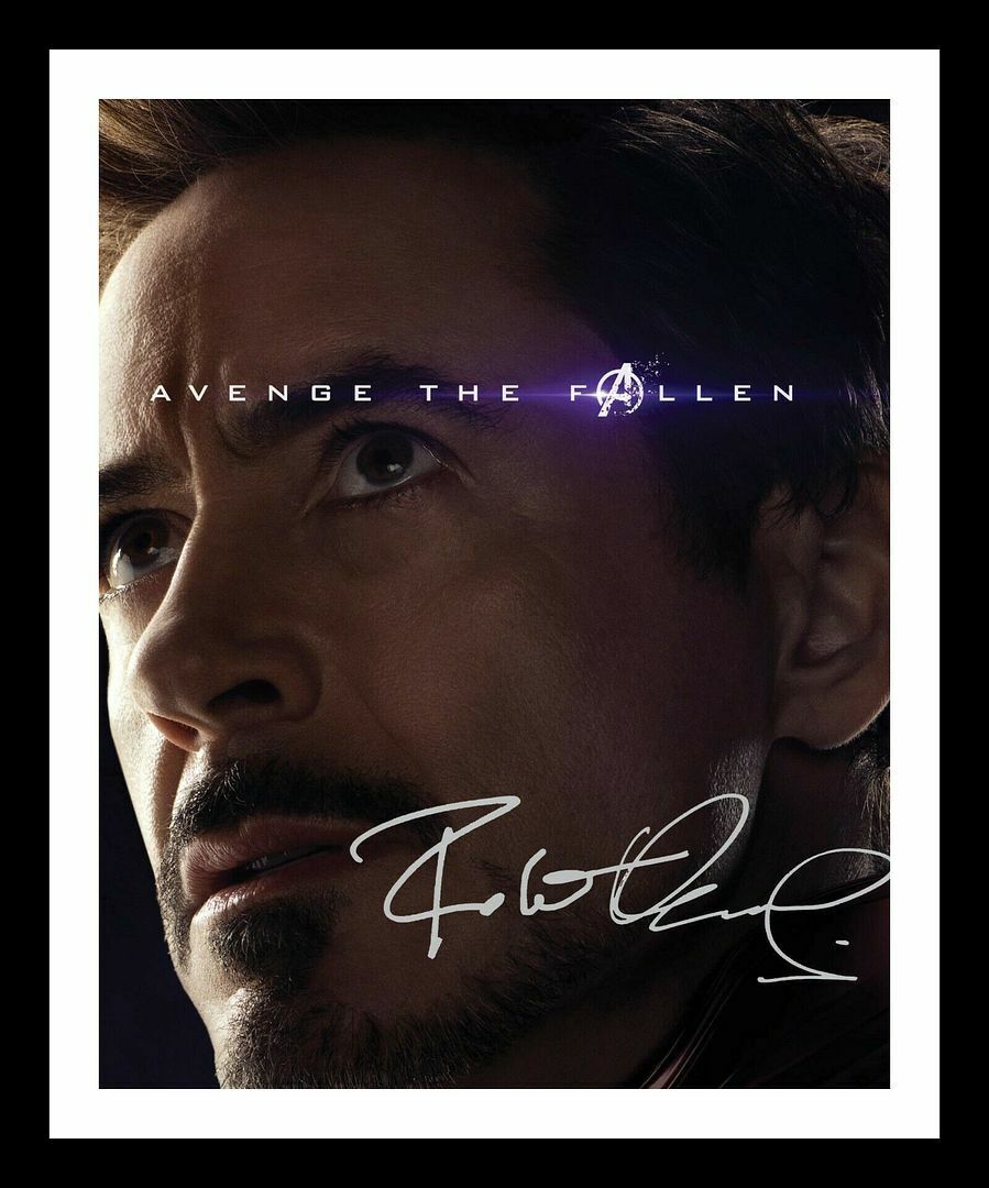 Robert Downey Jr - Iron Man Autograph Signed & Framed Photo Poster painting 1