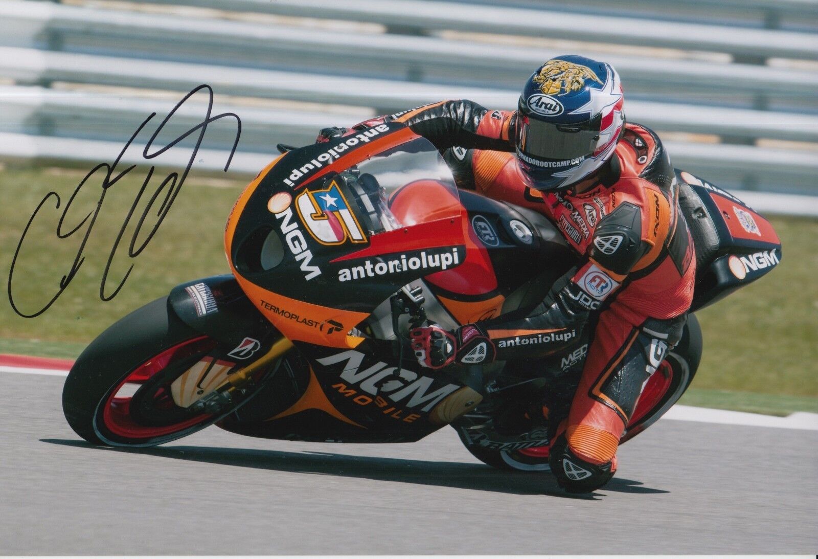 Colin Edwards Hand Signed NGM Mobile Forward Racing 12x8 Photo Poster painting MOTOGP 1.