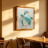 Blue Rhinestone Turtle 5D DIY Partial Drill Diamond Painting Kits Adults