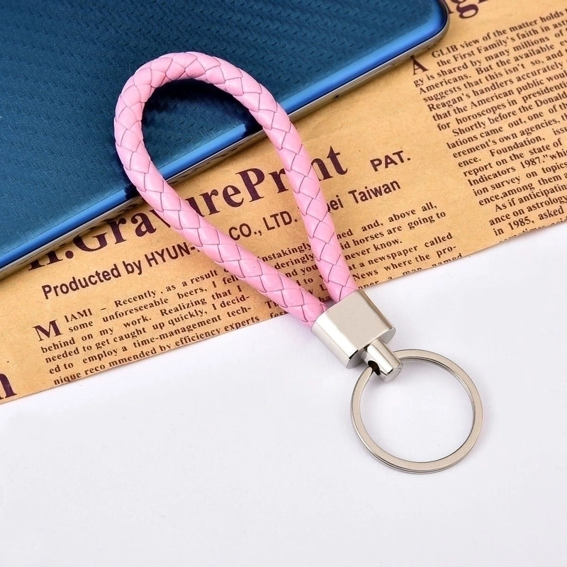 30 Pieces Leather Rope Key Chain Woven Pu Key Chain Pendant Key Chain Car Key Chain Accessories Bag Pendant