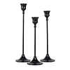 Minimal 3PCS Black Candle Holders Set Nordic Home Event Table Decor
