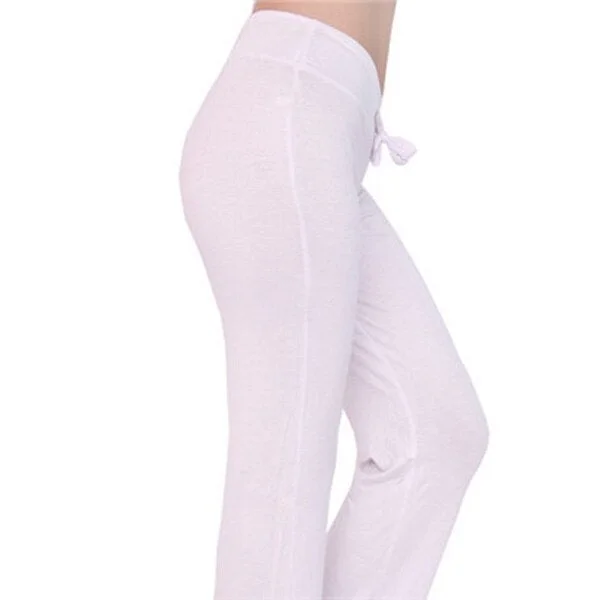 CUHAKCI Wide Leg  Trousers Women Harem Pants Mid Waist Flowy Casual Summer Cotton Long Loose Female Sexy Yuga