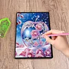 (US Local)Special Shaped Crystal Apple 50 Pages Diamond Painting Notebook for Beginners
