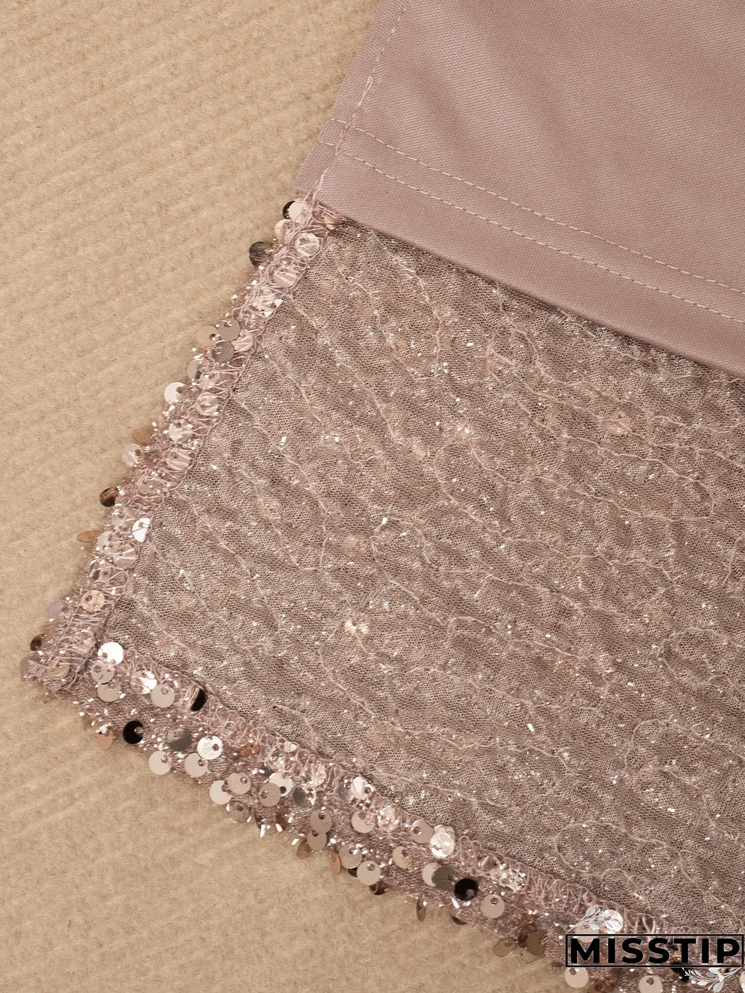 Chic Split Formal Party Long Sequin Evening Dress