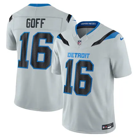 Men's Detroit Lions #16 Jared Goff Grey 2026 Rivalries Collection Vapor F.U.S.E. Limited Jersey