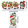 (US Local)Christmas Snowman Diamond Painting Door Corner Sign for Xmas Party Favors