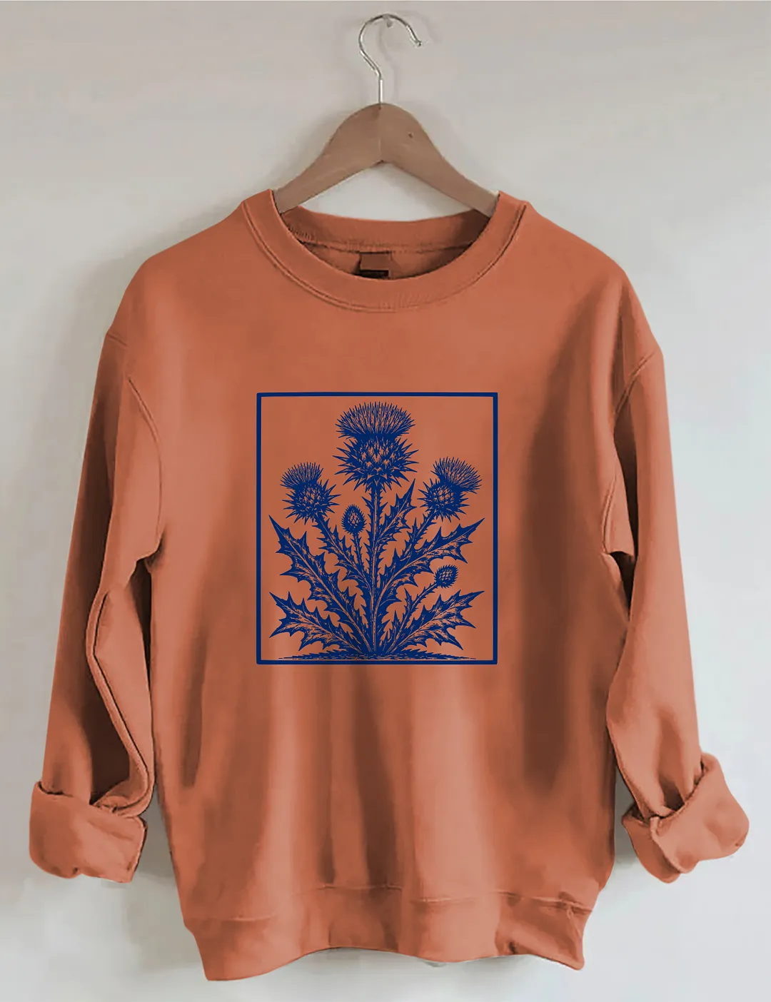 Thistle Scottish Wildflower Nature Lover Sweatshirt