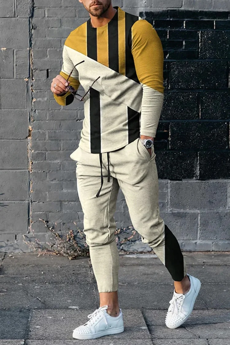 Men's Casual Printed Set.