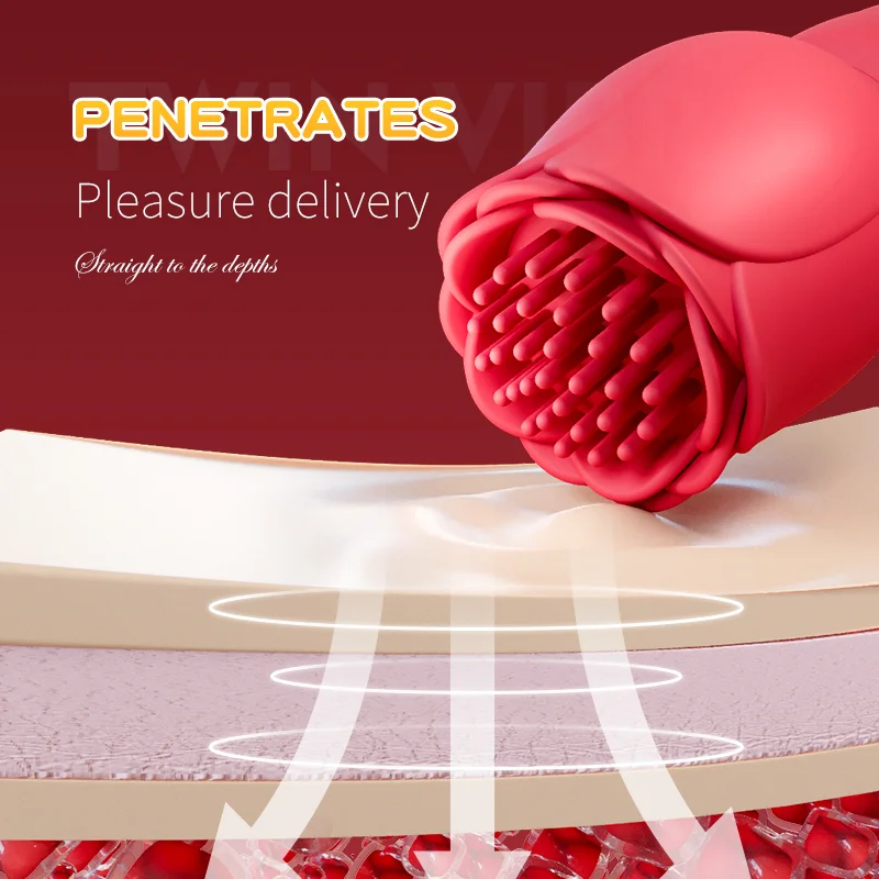 Blossa – Dual-ended Flower Vibrator, Soft Brush Head & G-spot Wand For Double Sensation