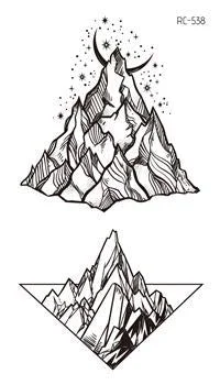 Small Sexy Lips Leaf Black Cartoon Temporary Tattoo Cute Star Tattoo Sticker Love Women Body Finger Art Waterproof Tatoo