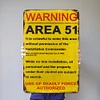 Warning Area 51 Warning - Vintage Metal Signs(12*16Inch) - Warning