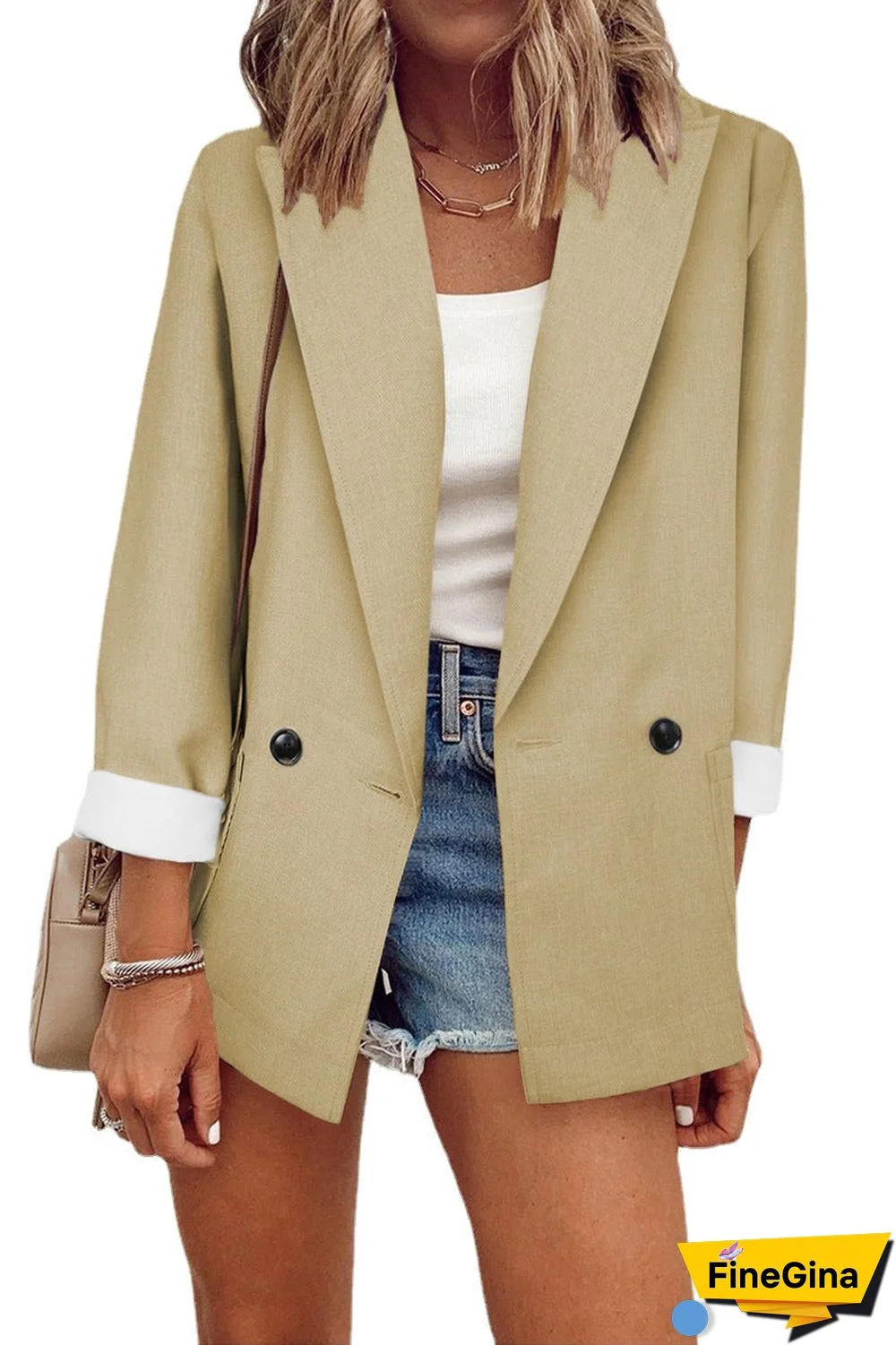 Casual Loose Solid Color Coat