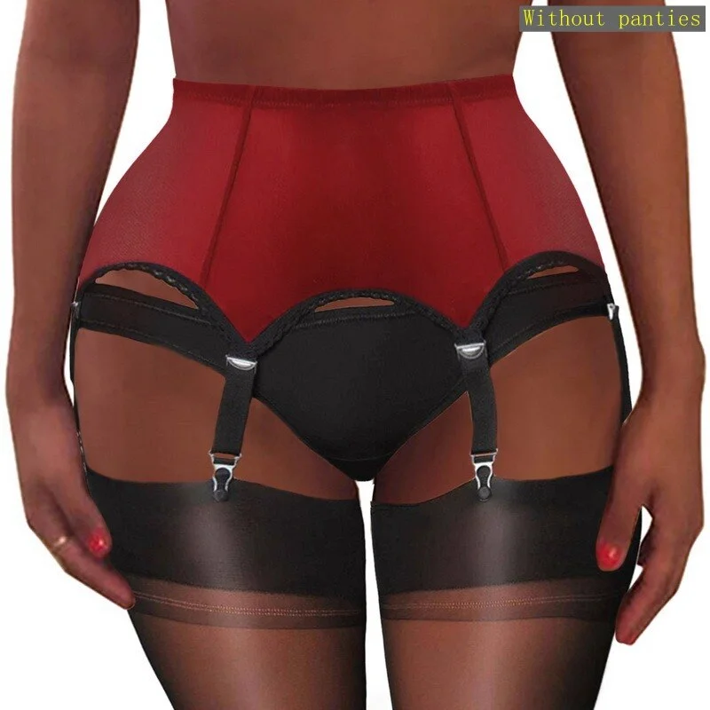 Uaang Summer New Women Sexy Sheer Garter Belt Over The Knee Thigh High