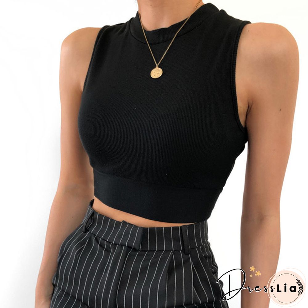 Sexy Backless Women Tank Top Bandage Slim Crop Top Summer Casual Streetwear Tops Solid Cotton Soft Criss Cross Top