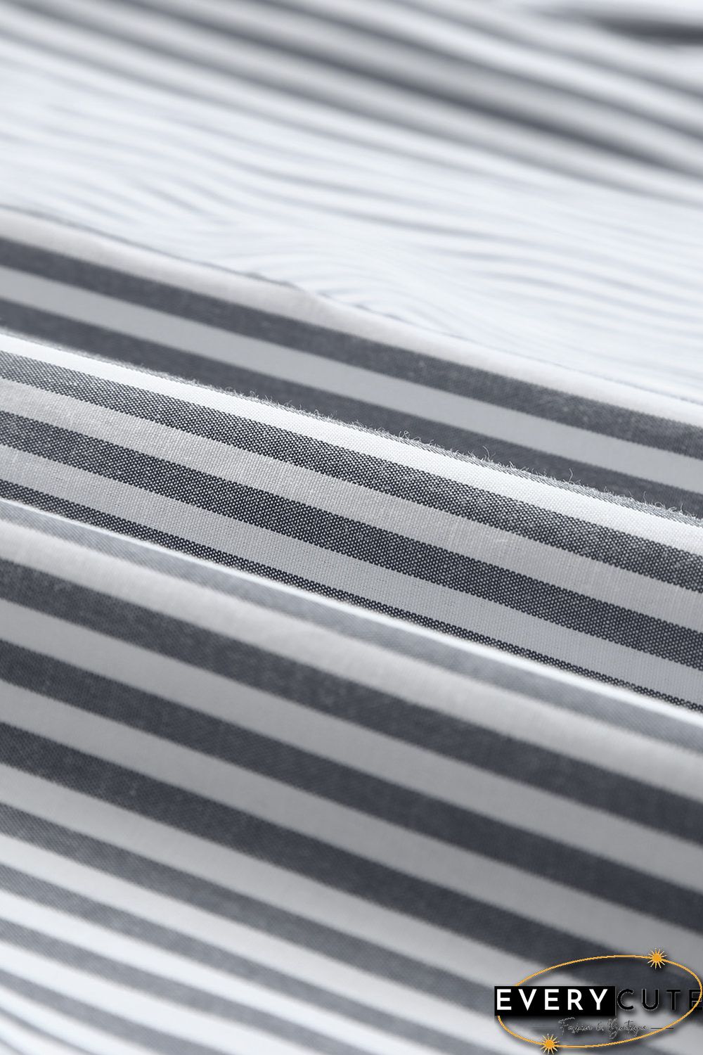 Striped Pocketed Buttons Long Sleeve Shirt