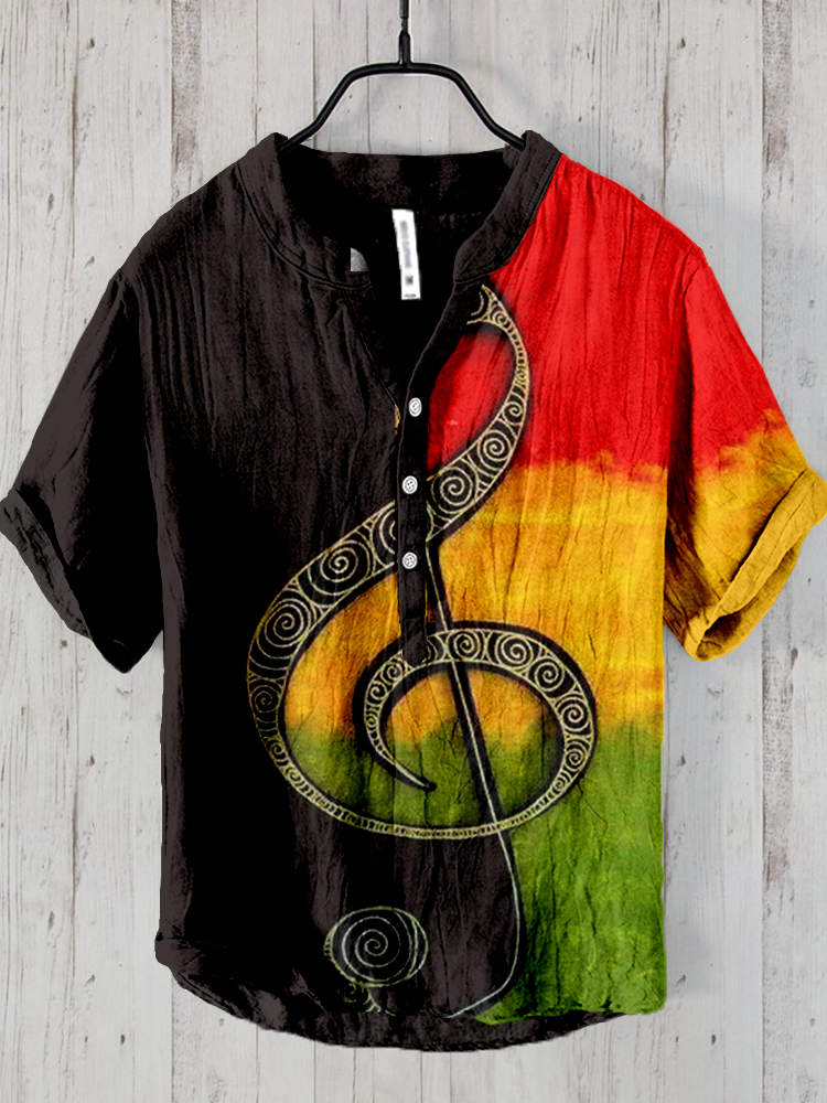 Comstylish Rasta Music Symbol Reggae Contrast Cozy Shirt