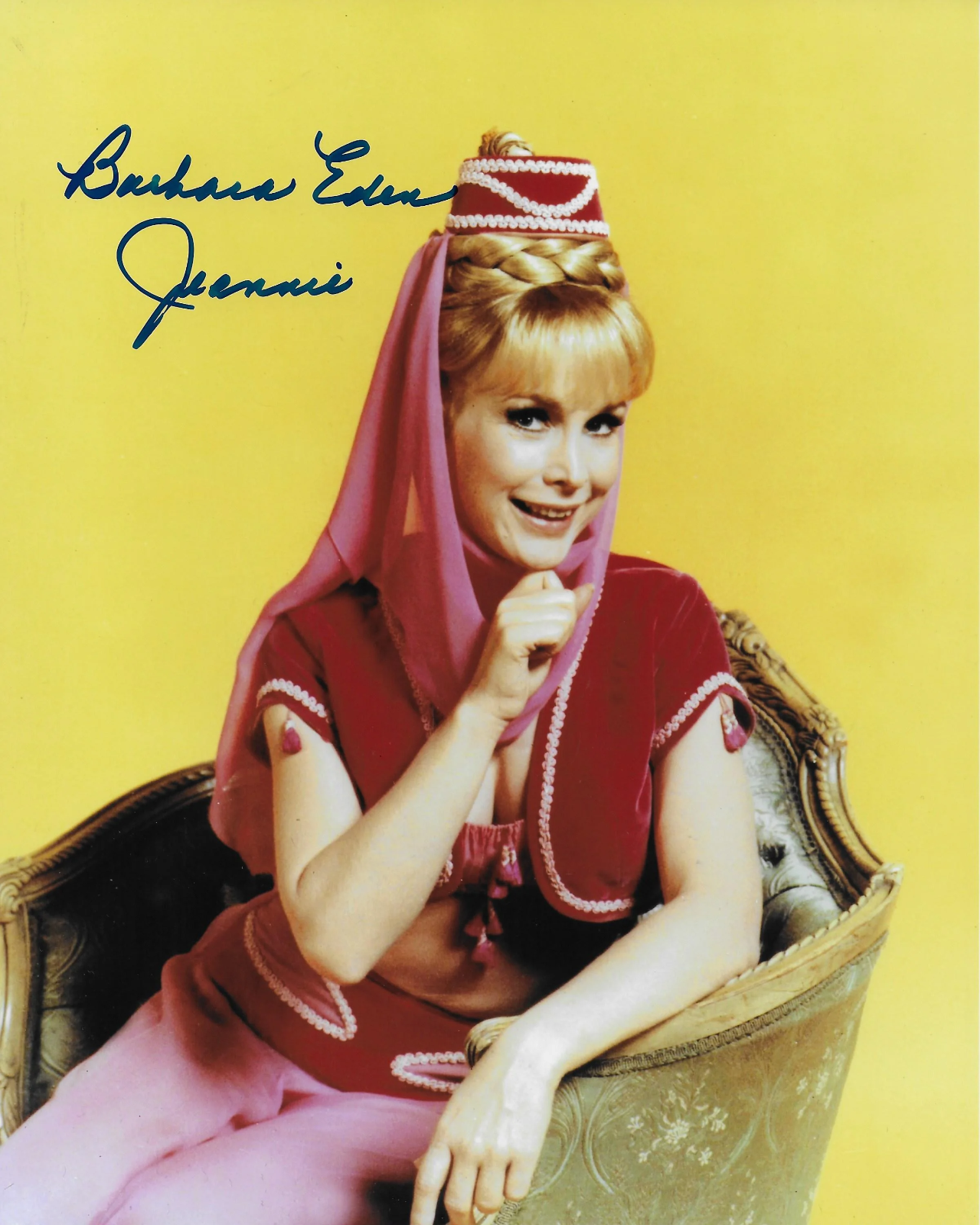 Barbara Eden I Dream of Jeannie 8x10 Photo Poster painting #45 signed at The Hollywood Show