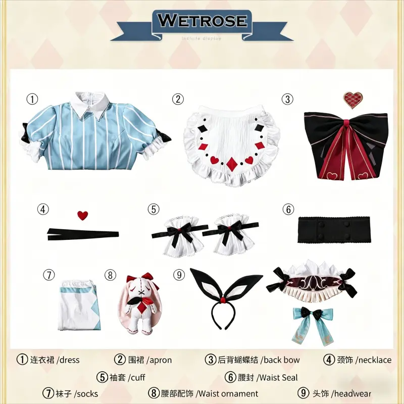 [Wetrose] Pre-Order Genshin Impact Miliastra Wonderland Maid Outfit Cosplay Costume