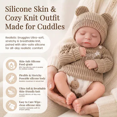 Soft, stretchy knit for all-day comfort