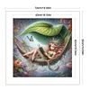 Elf Girl-11CT Stamped Cross Stitch 50*50cm/19.69*19.69in
