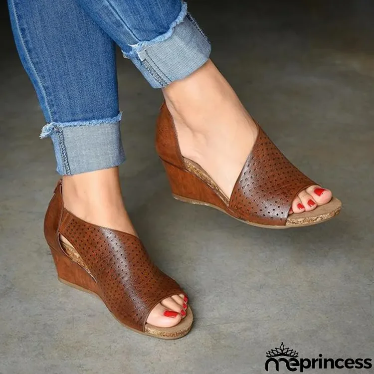 Slip On Wedge Heels