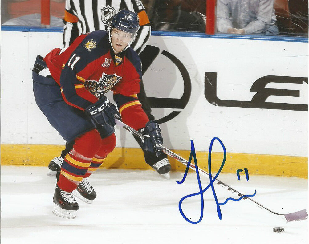 Florida Panthers Jonathan Huberdeau Signed Autographed 8x10 Photo Poster painting COA G