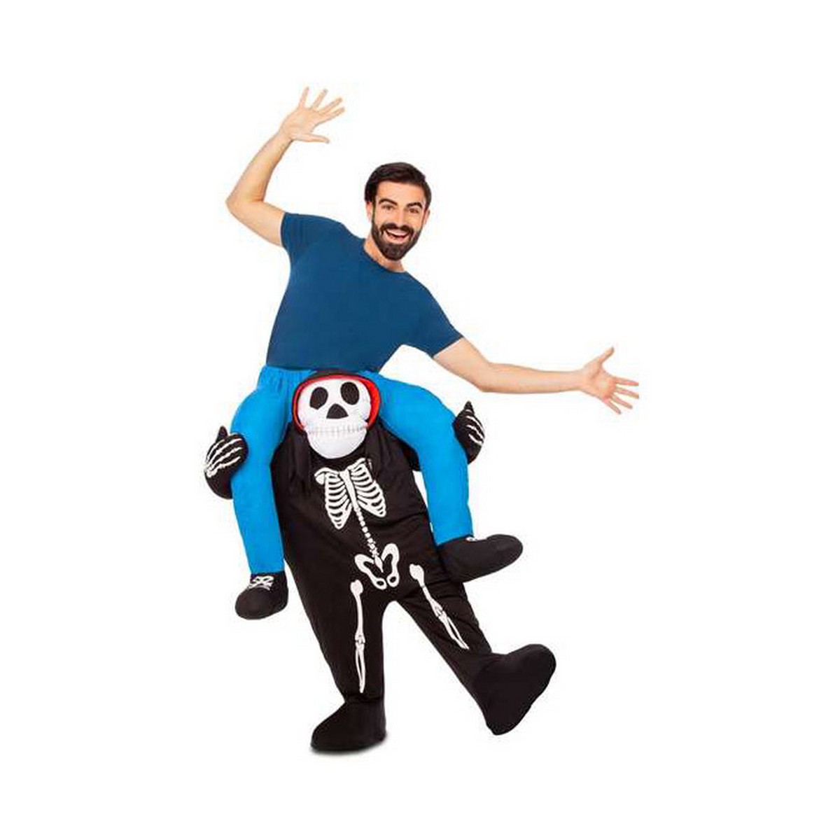 Costume for Adults My Other Me Ride-On Skeleton Trousers M/L