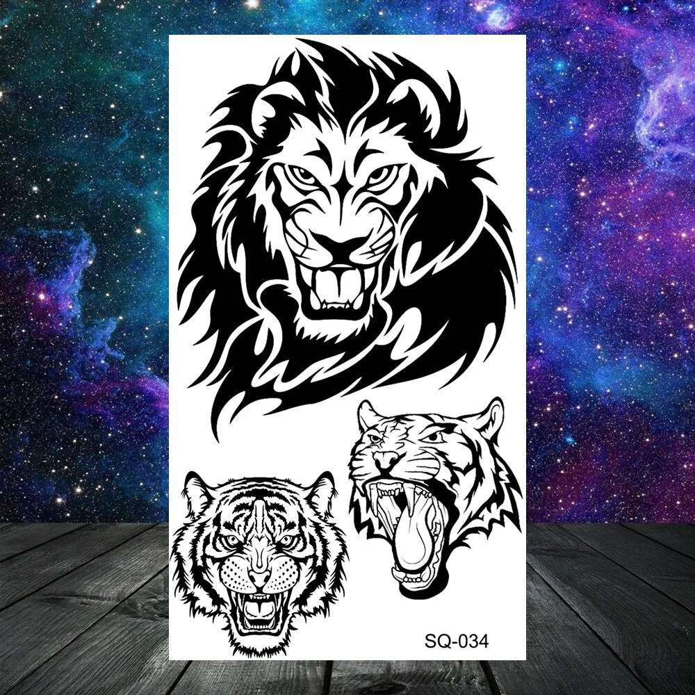 Black Whale Universe Planet Temporary Tattoos For Women Adult Men Constellation Outer Space Moon Fake Tattoo Small Tatoo Paper