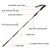 1pc Pack Collapsible Trekking Poles - Strong Adjustable Aluminum Alloy Hiking or Walking Sticks - Lightweight Quick Adjust Locks with EVA Foam Handle for All Terrain