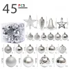 45PCS Christmas Tree Hanging Decor Balls Set