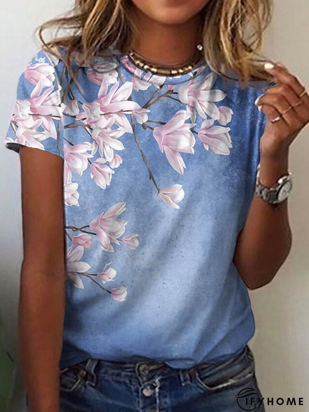 Casual Short Sleeve T-Shirt | IFYHOME