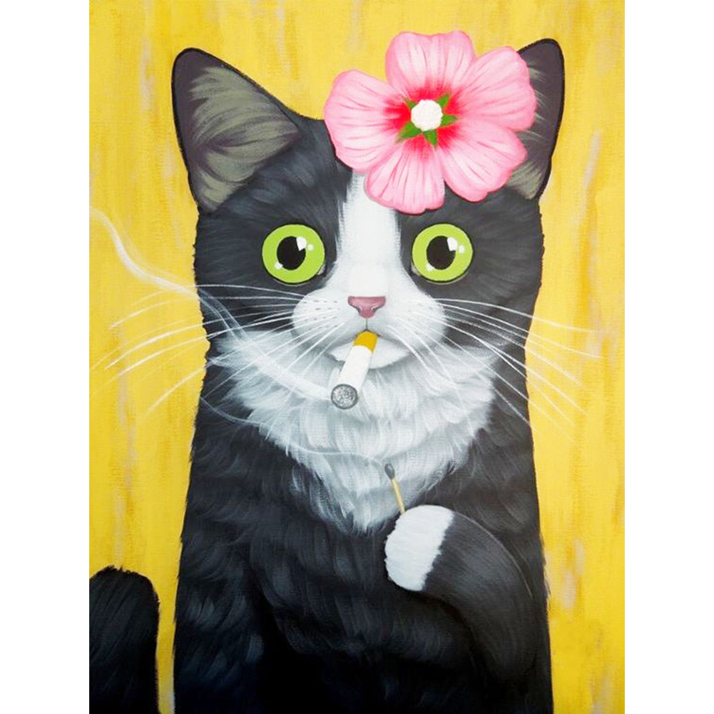 

Cat - Round Drill Diamond Painting - 30*40CM, 501 Original