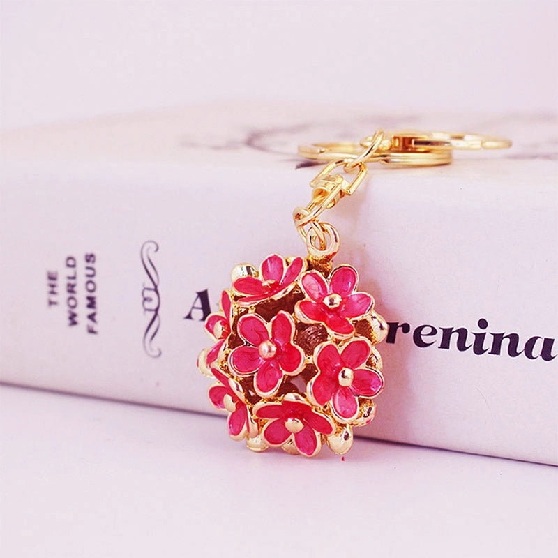 Cute Flower Alloy Women’s Keychain