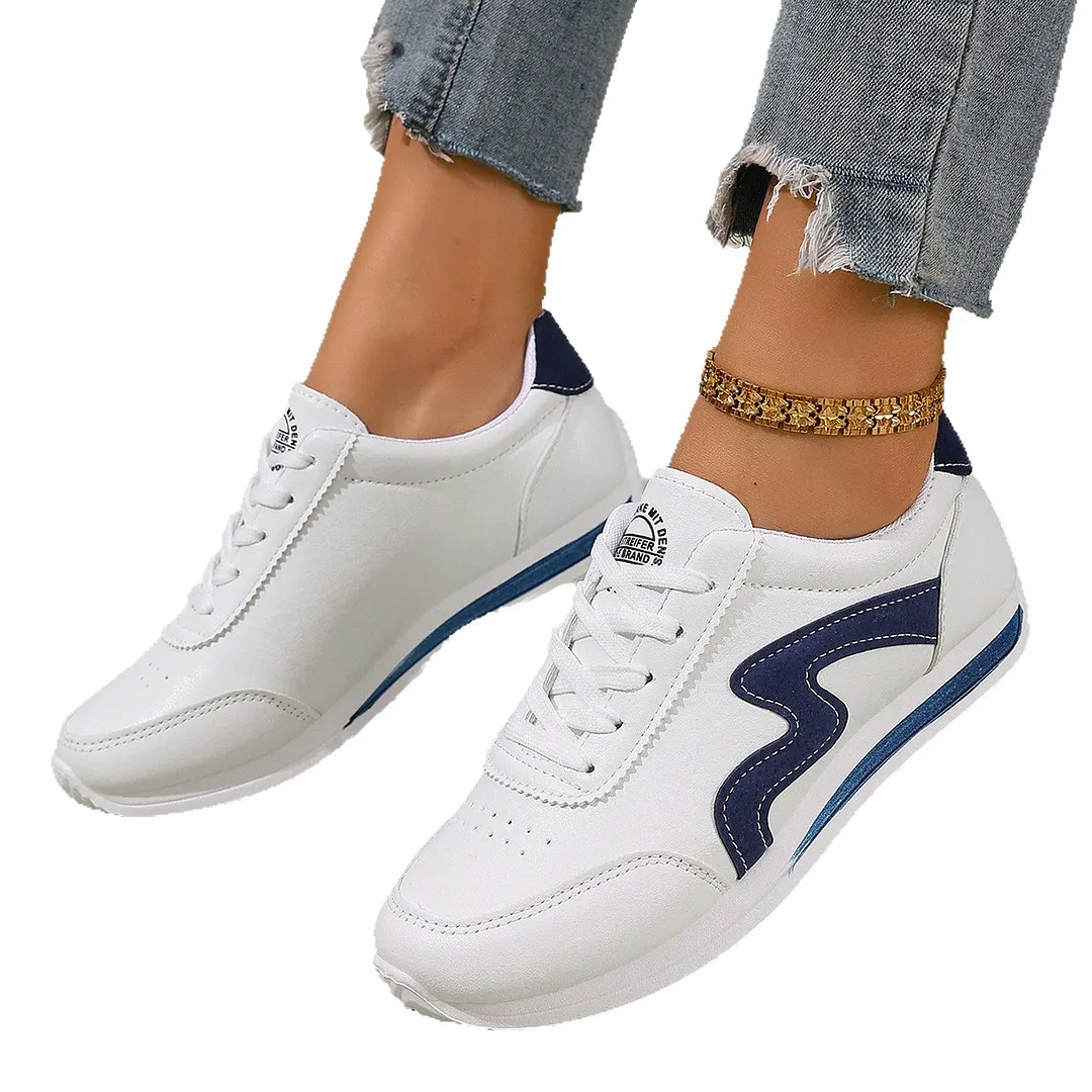 Breakj Breakj White Shoes Women Net Red New Sports Forrest Shoes Women's Shoes Breathable Flat Shoes Autumn 2025 Super Fire