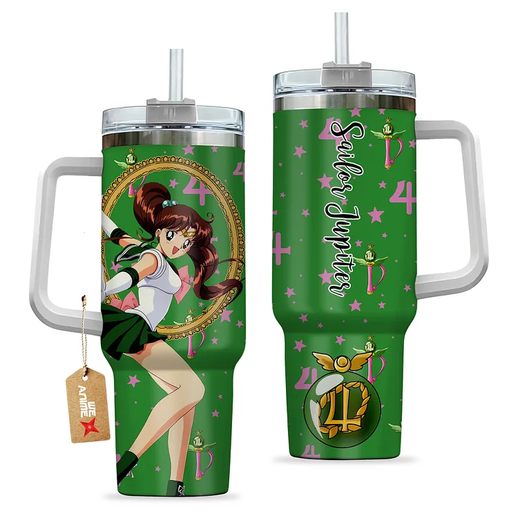 Sailor Jupiter 40oz Tumbler Cup With Handle Anime