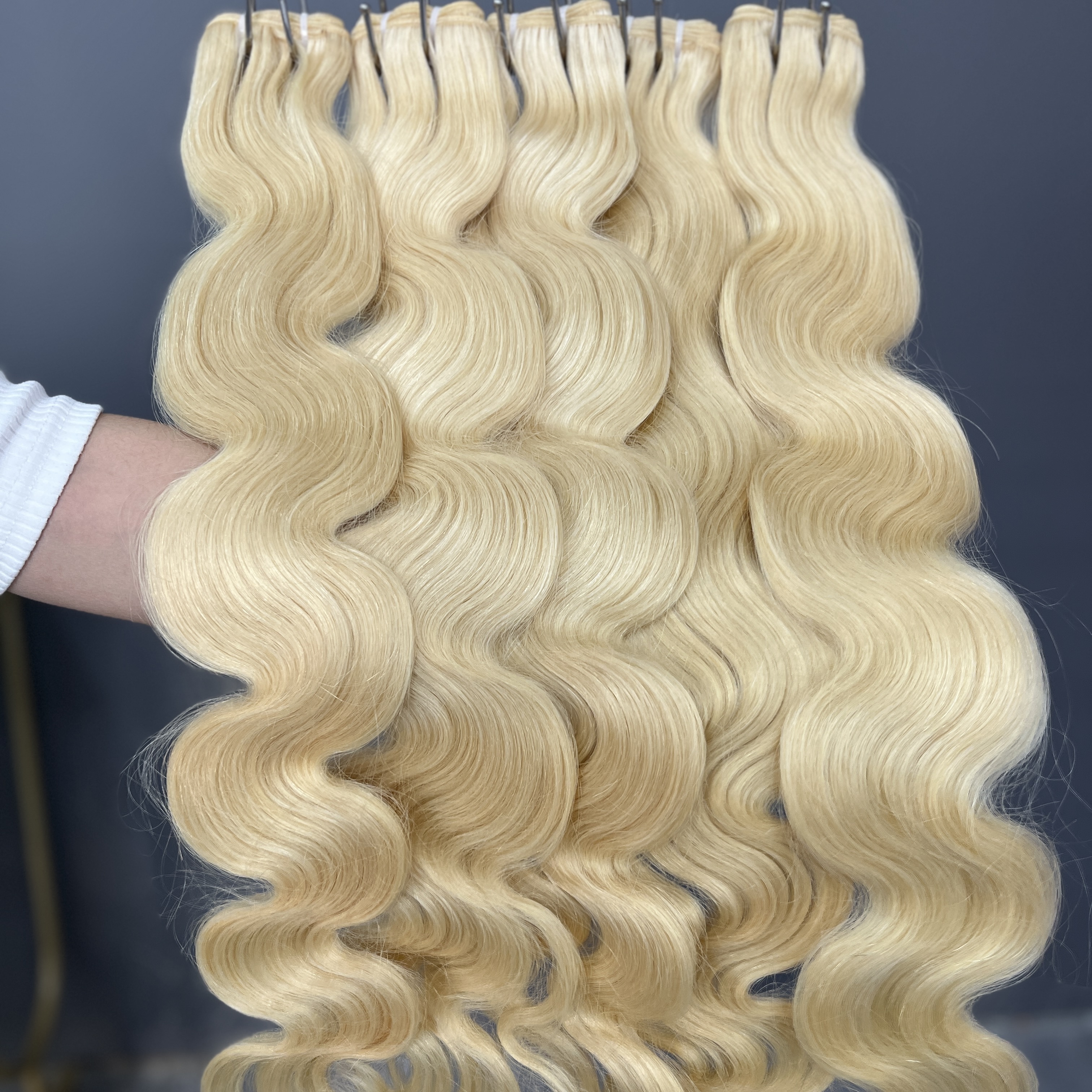 3PCS 613 Blonde Raw Hair Straight Hair Bundles 100% human hair