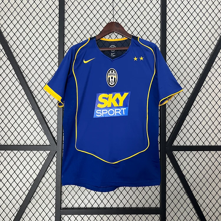 Juventus Away Retro Trikot 2004-2005 - Blau