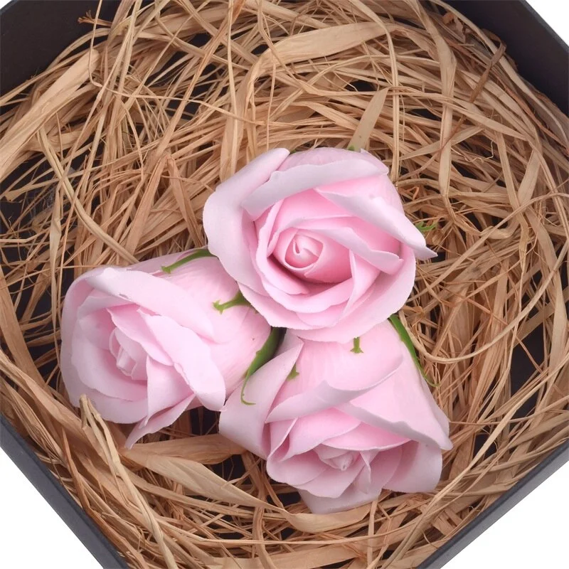 5/10pcs 4.5cm Cheap Artificial Soap Rose Flower Head For Home Garden Wedding Decoratio Valentine'S Day Gift Fake Flower