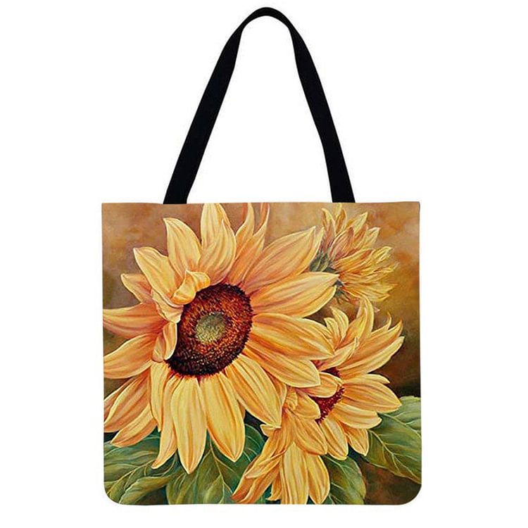 Sunflower Linen tote bag