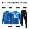 2025 Personalise Custom Soccer Football Jersey Tracksuit Blank Soccer Tracksuit for Men Jogging Wear
