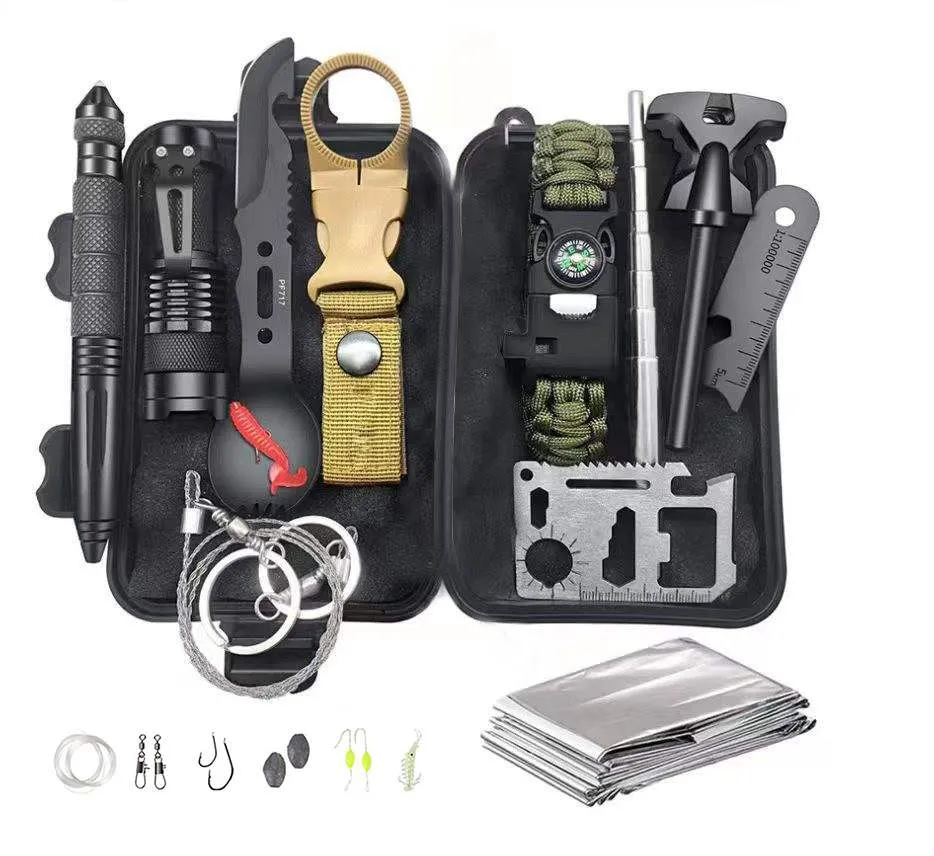 OS9001 Survival Kit Gear Pack – Compact Camping & Wilderness Tool Set 