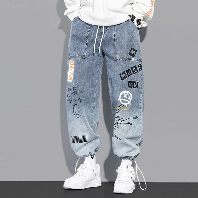Aonga High quality Fashion Men's Cargo Pants Hip Hop Trend Streetwear Jogging Pants Men Casual Elastic Waist Men Clothing Trousers