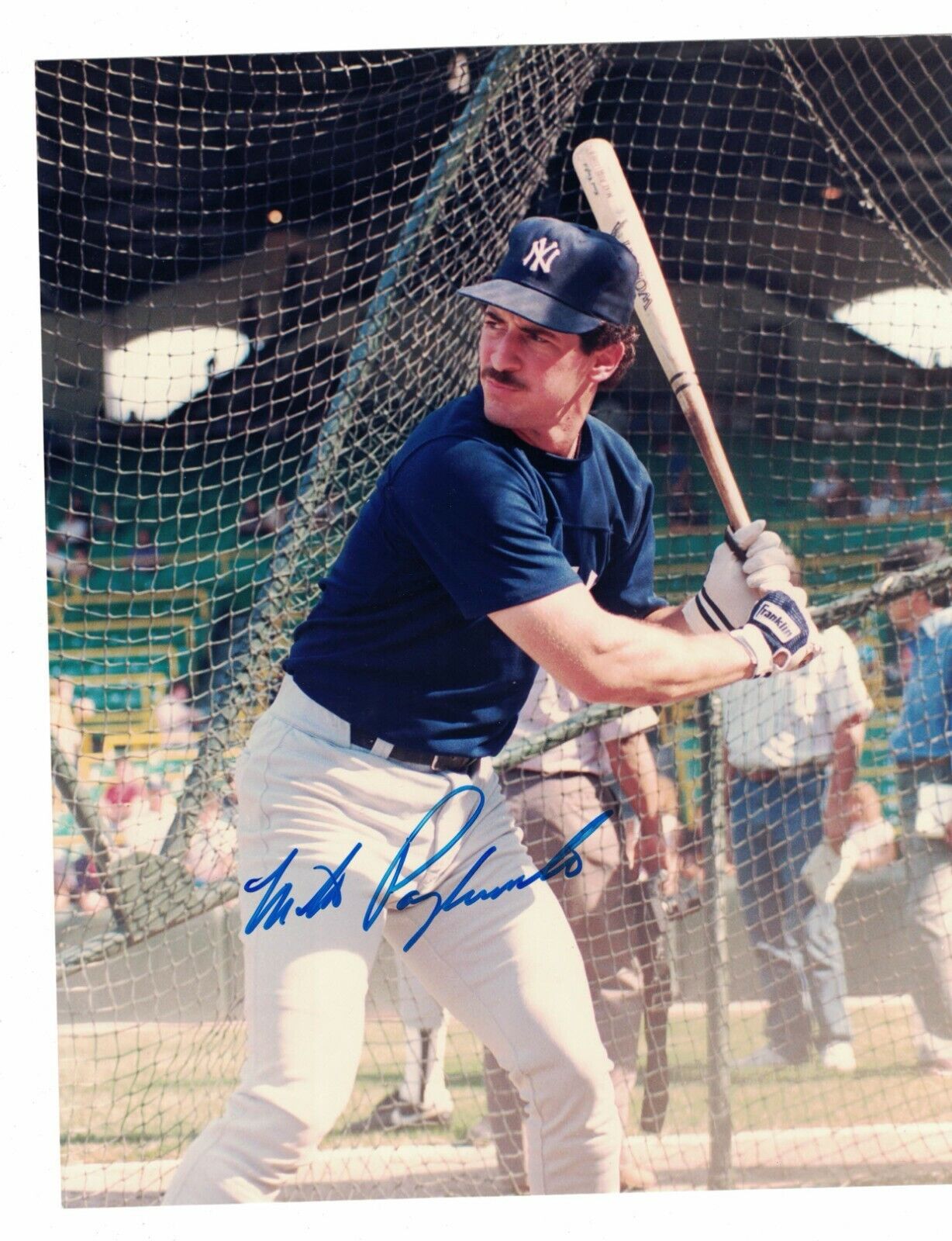 Mike Pagliarulo New York Yankees Signed 8 x 10