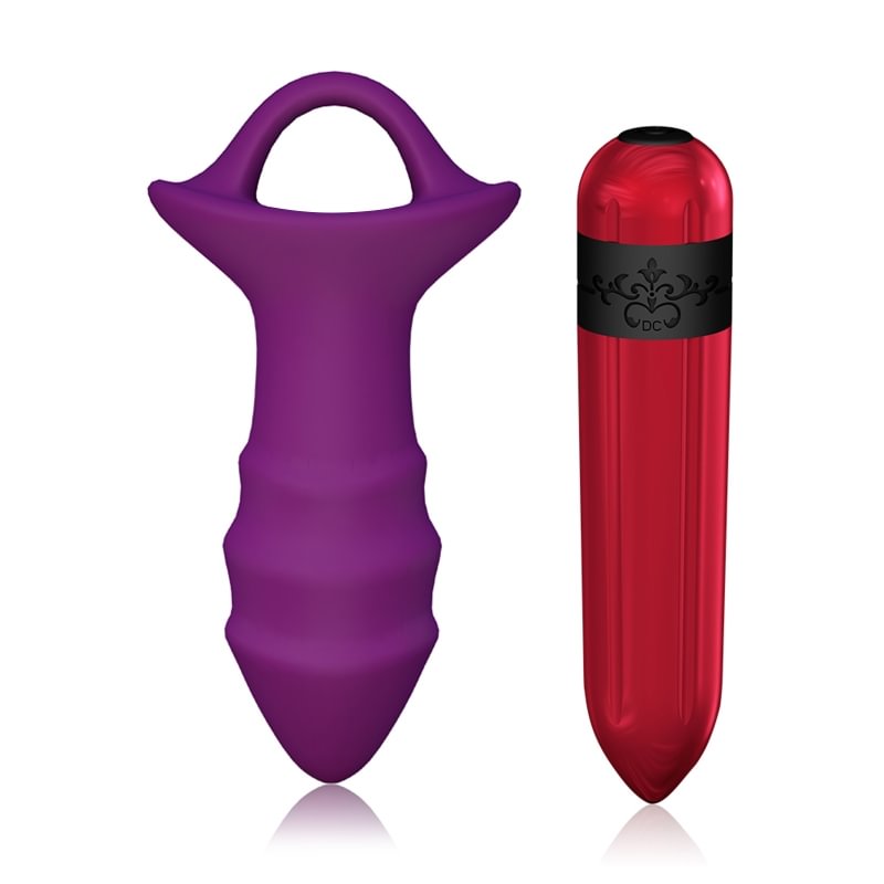 9 Frequency Vibrating Bullet Anal Plug With Remote Control For Adult