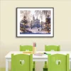 Beautiful Castle Snow Scene  | Full Round Diamond Painting Kits