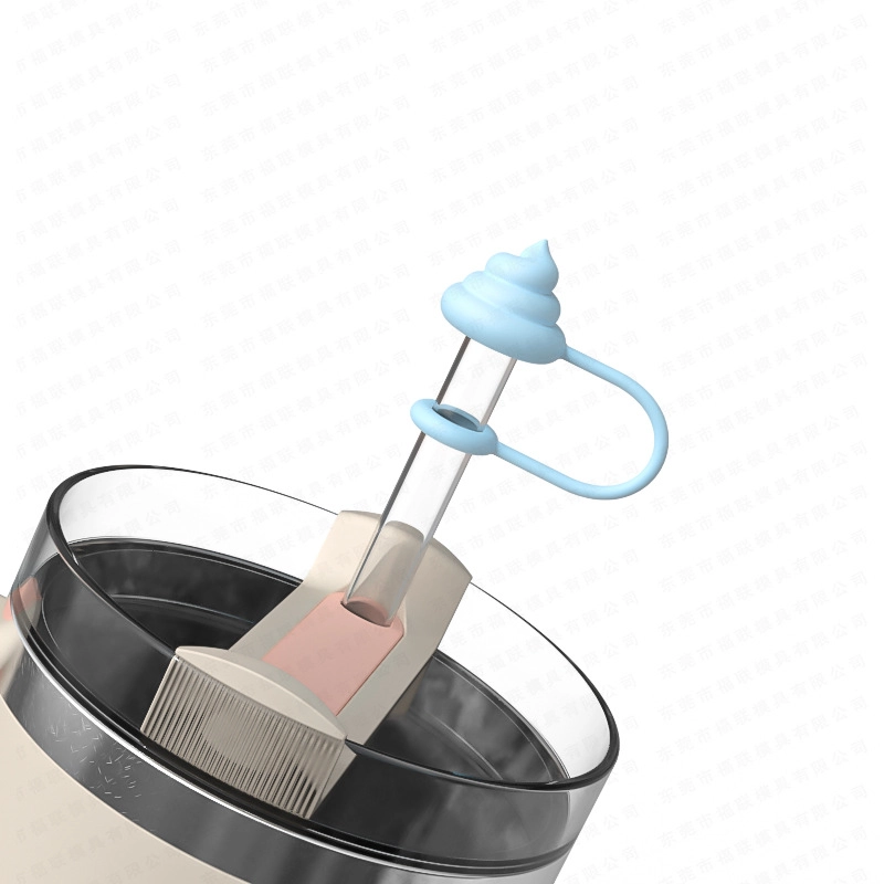 Cute Cartoon Silica Gel Straw Decorative Cap 1 Piece