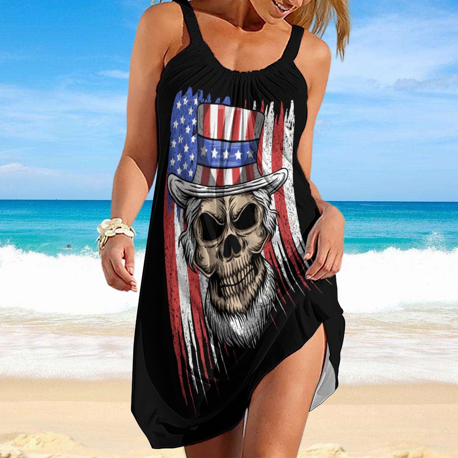 Women Long Sleeve V-neck Graphic Floral Printed Top
