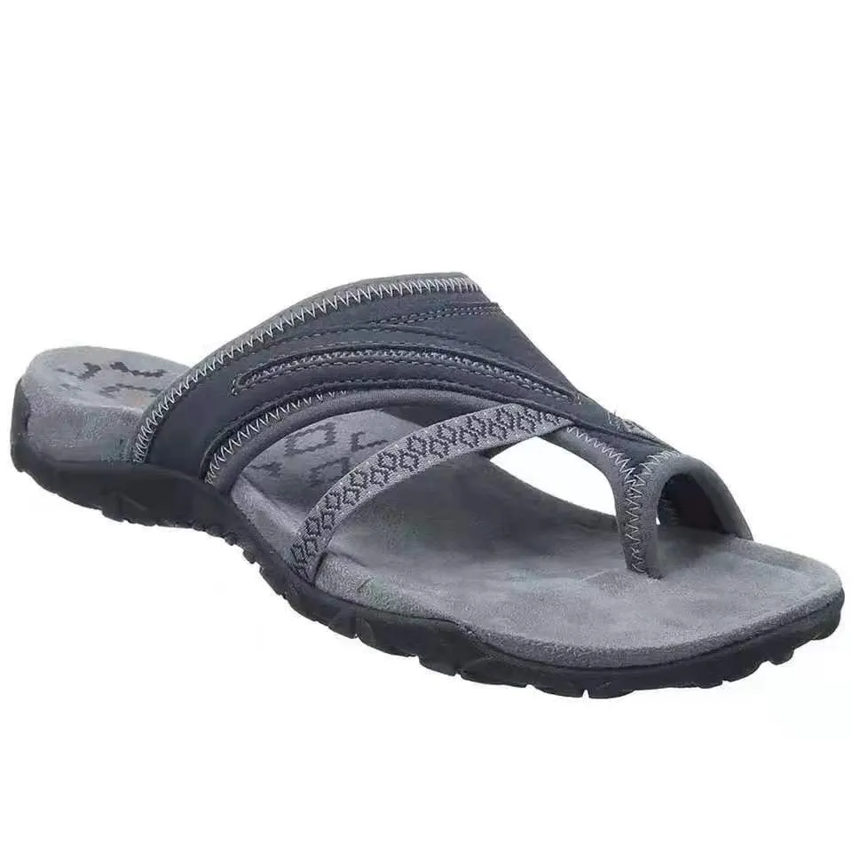 Summer Women's Shoes 2021 Plus Size Flat Beach Slippers Ladies Comfort Closed Toe Sandals Women Casual Sneaker Slippers