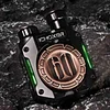 EDC Twin Linkage Push Card Fingertip Gyroscope Snap Coin Metal Trendy Play Piece Decompression Mechanical Black Technology Toy